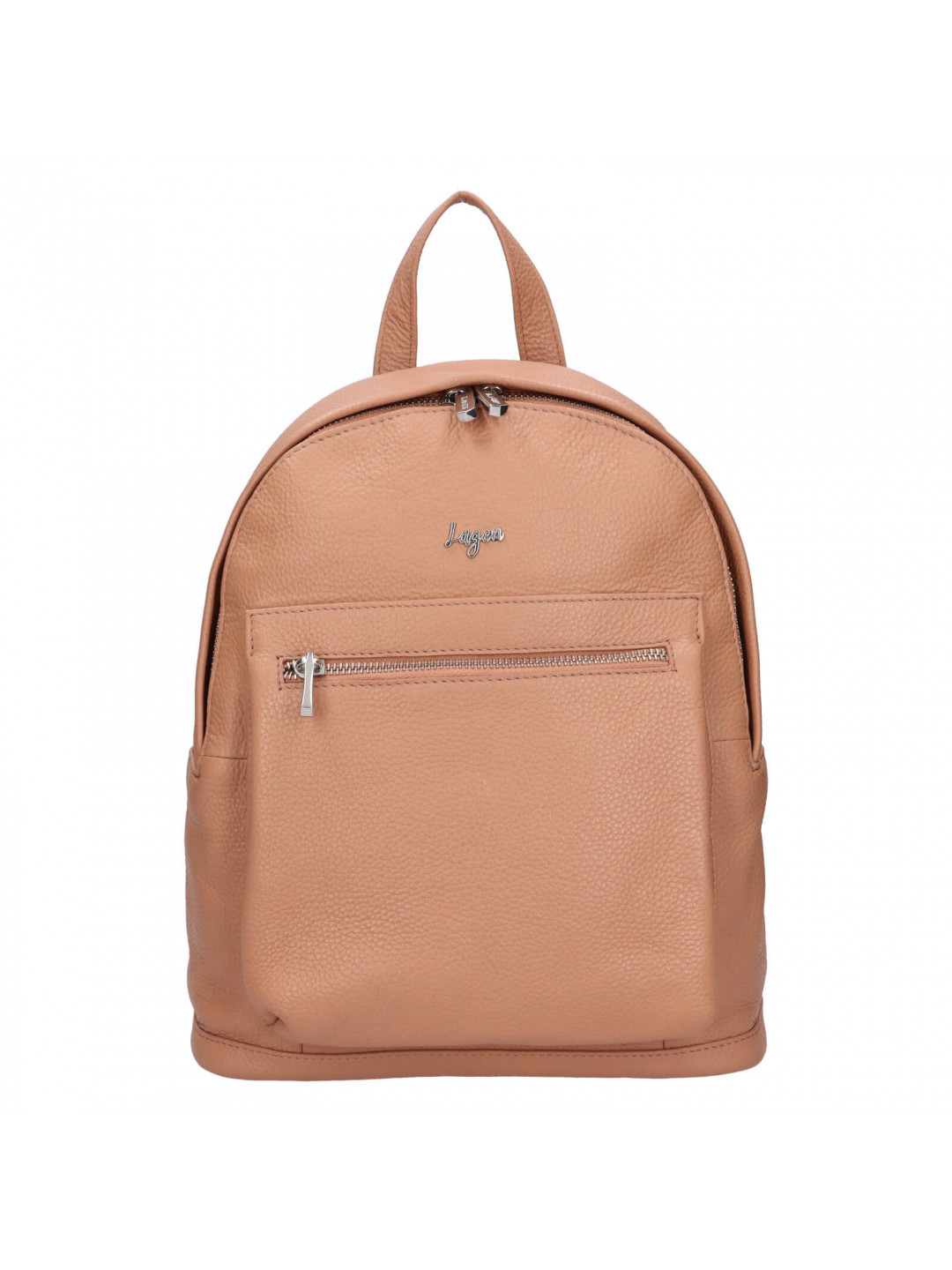 Dámský kožený batoh Lagen Stela – starorůžová